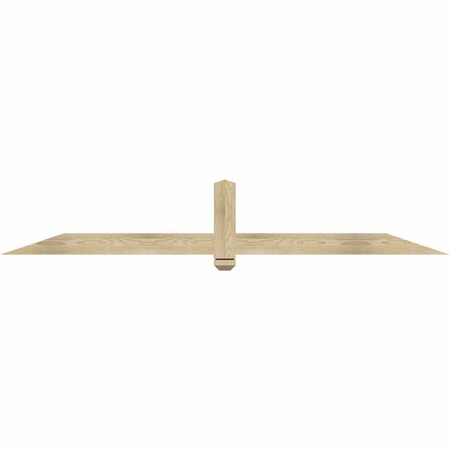 Ekena Millwork Eugene Rough Sawn Timber Gable Bracket, Douglas Fir, 84"W x 14"H x 2"D x 4"F, 4/12 Pitch GBW084X14X0204EUG00RDF